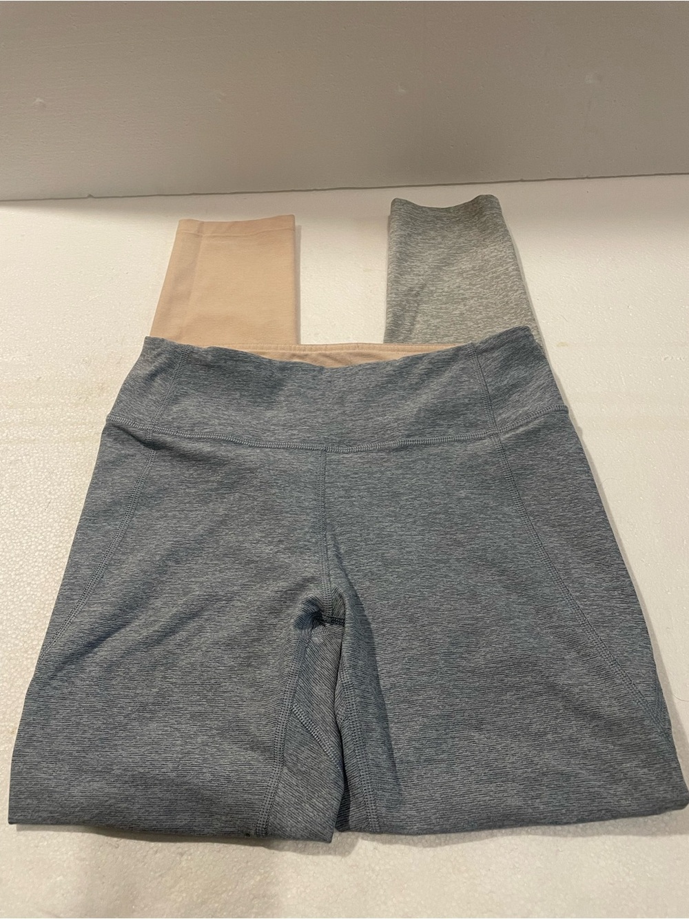 Outdoor Voices Gray and Blush Color Leggings